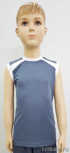 Майка-Безрукавка детская 100% П/Э комбинированная Майка-Безрукавка детская 100% П/Э комбинированная