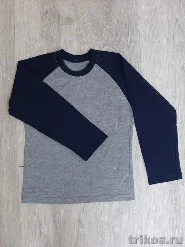Футболка детская длинный рукав комбинированная Футболка детская длинный рукав комбинированная